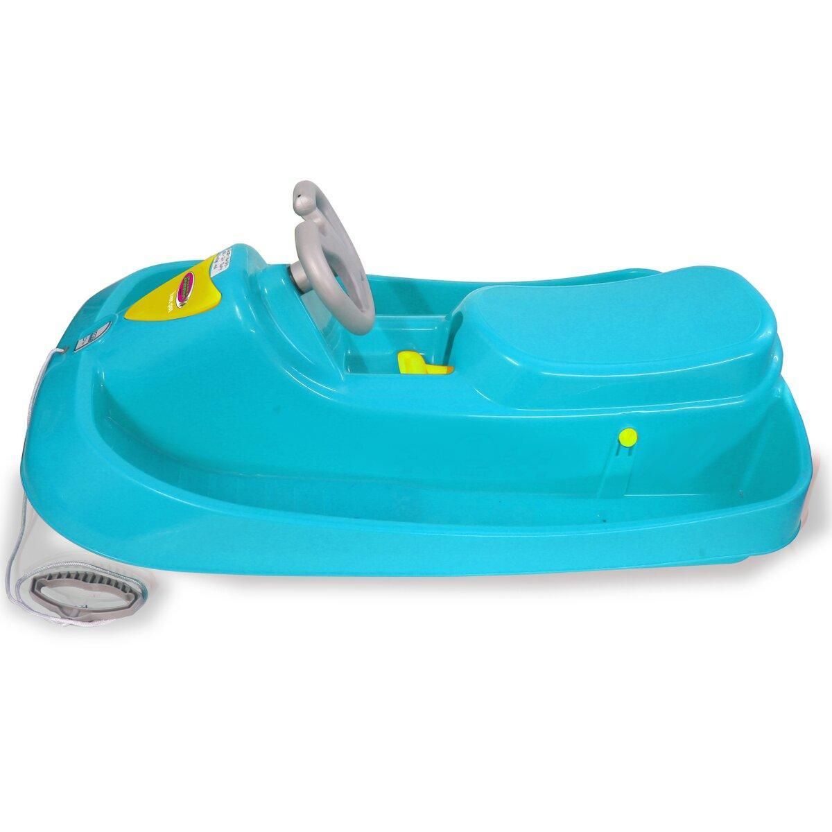 Jamara Snow Play Bob Ralley 100 cm bleu avec volant et frein