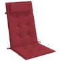 Voir la diapositive 5 : VIDAXL Coussins de chaise a dossier haut lot de 4 rouge bordeaux