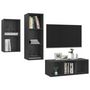 Voir la diapositive 3 : VIDAXL Ensemble de meubles TV 3 pcs Gris Bois d'ingenierie