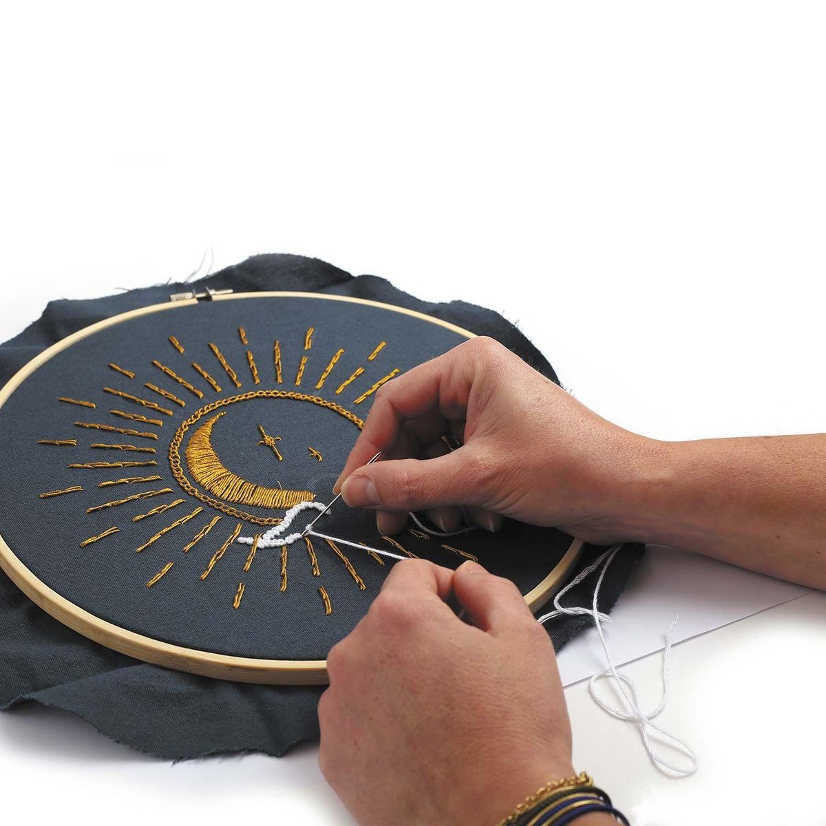 Graine créative Kit broderie décorative céleste