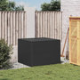 Voir la diapositive 3 : VIDAXL Boîte de rangement de jardin noir 291L resine tressee