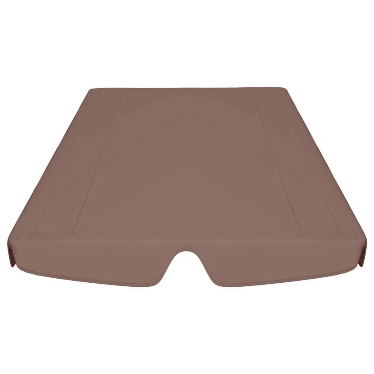 VIDAXL Toit de rechange de balançoire marron 150/130x105/70 cm