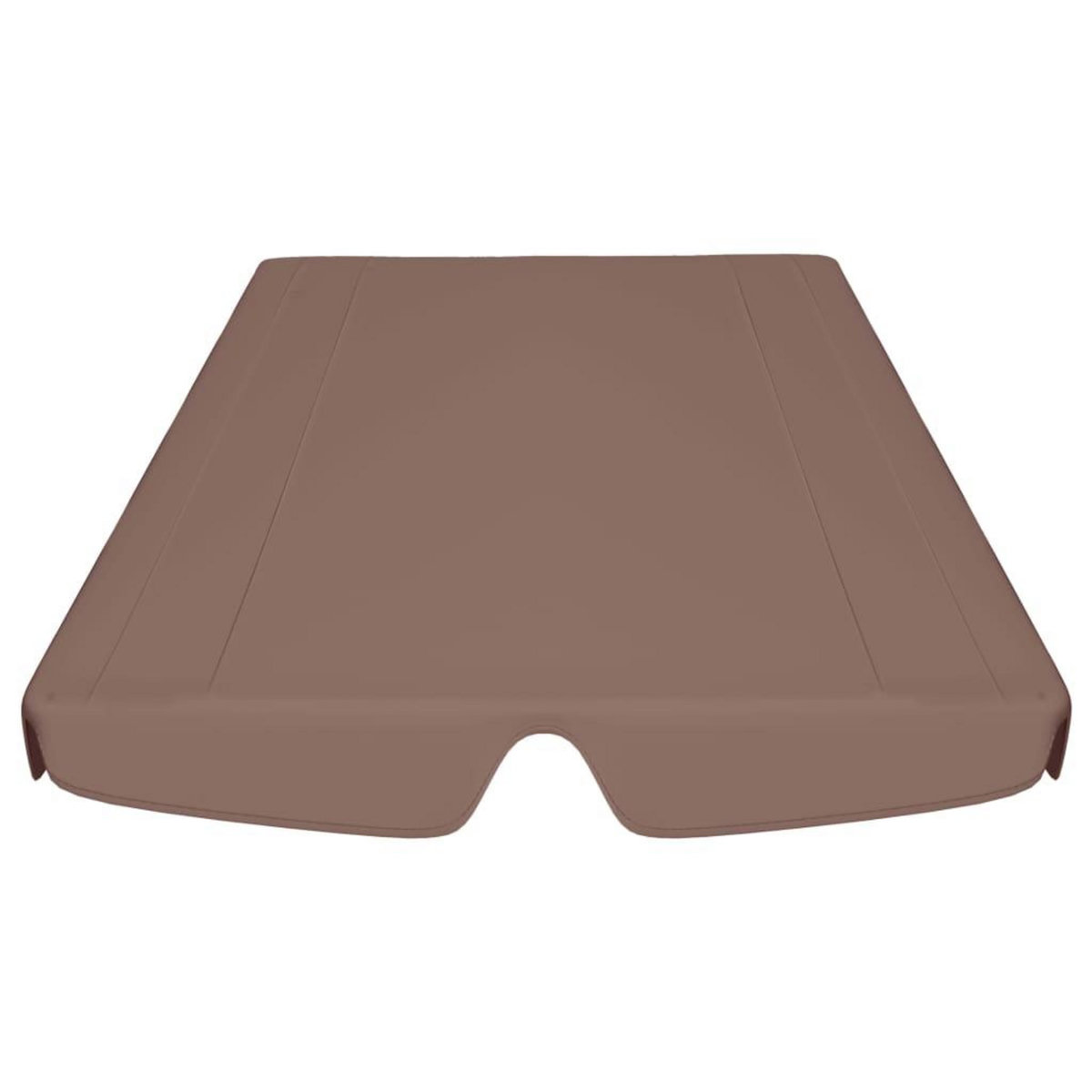 VIDAXL Toit de rechange de balançoire marron 150/130x105/70 cm