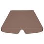 Voir la diapositive 4 : VIDAXL Toit de rechange de balançoire marron 150/130x105/70 cm
