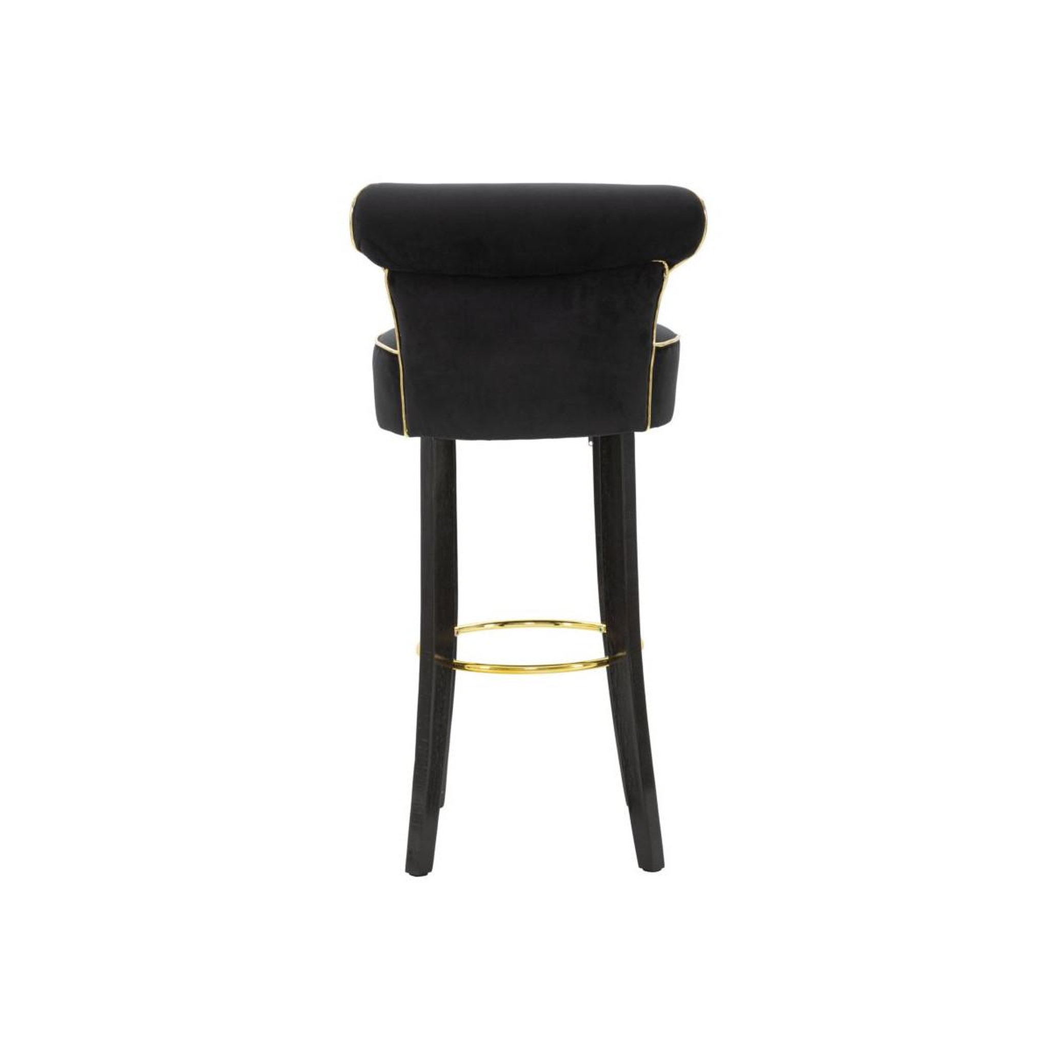 Voir la diapositive 5 : Paris Prix Tabouret de bar en velours  luxy  96cm noir