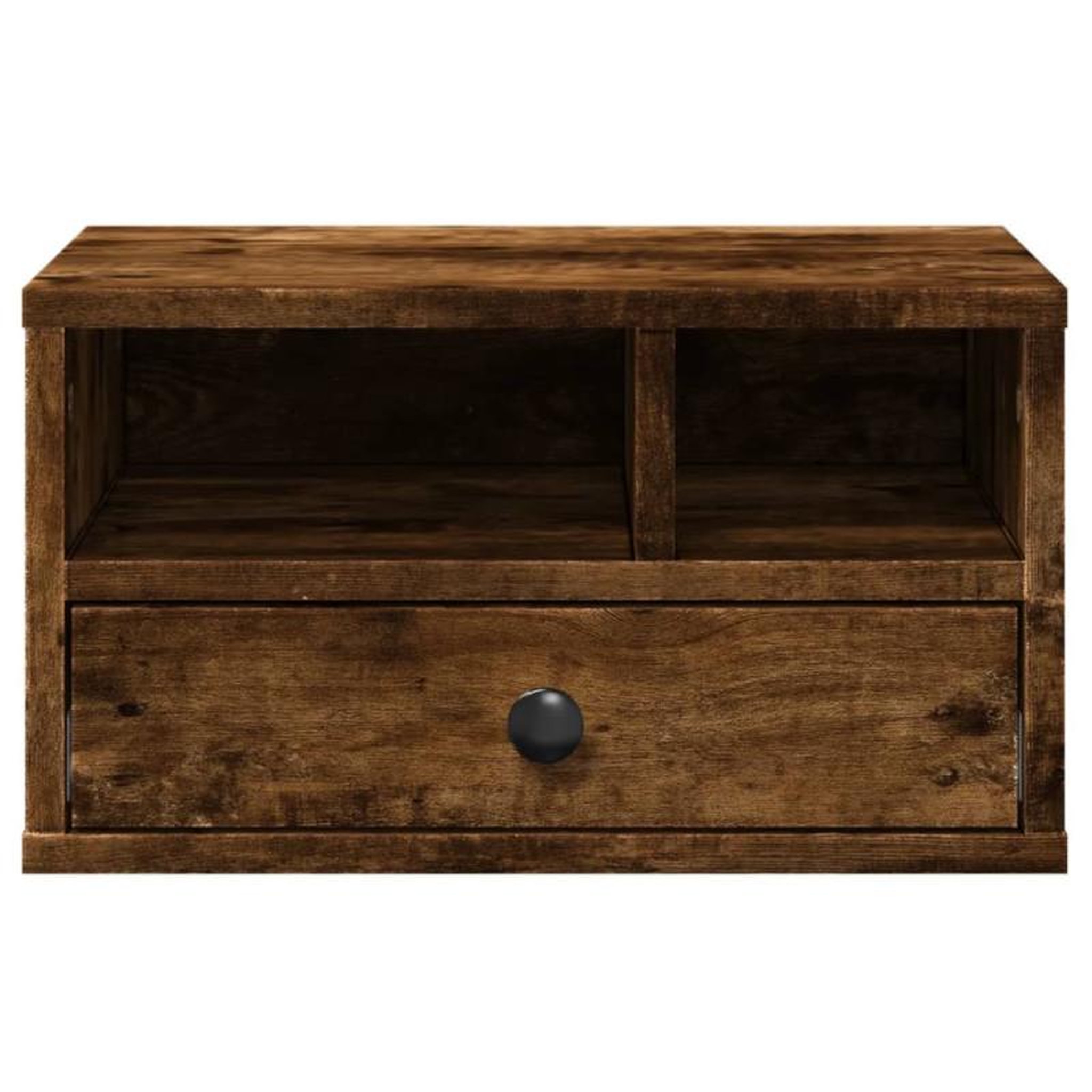 Voir la diapositive 6 : VIDAXL Support d imprimante chêne fumé 40x32x22,5 cm bois d ingénierie
