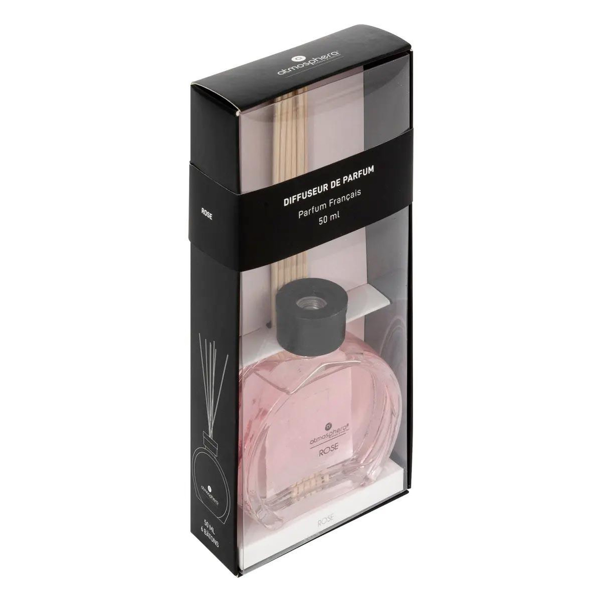 Voir la diapositive 2 : COMPTOIR DE LA BOUGIE Diffuseur de parfum & 6 bâtonnets  haly  50ml rose