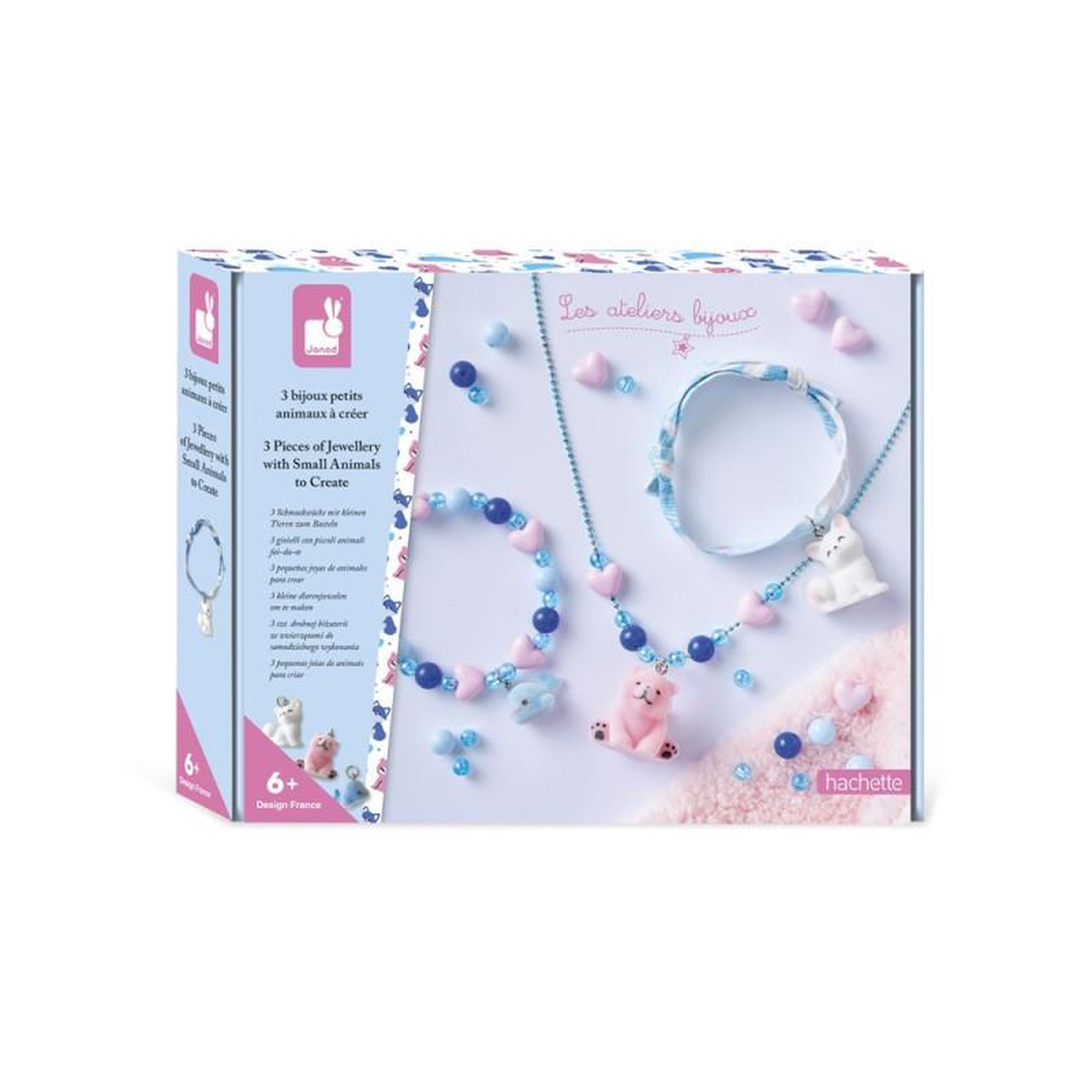 JANOD Jeu créatif Janod 3 Bijoux petits animaux à créer