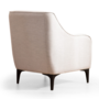 Voir la diapositive 3 : CONCEPT USINE Fauteuil en tissu blanc cassé JAMES