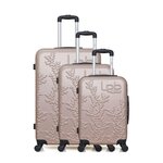 LES P'TITES BOMBES LPB LPB LUGGAGE - Set de 3 Valises NAIS 75 cm 4 Roues. Coloris disponibles : Rose