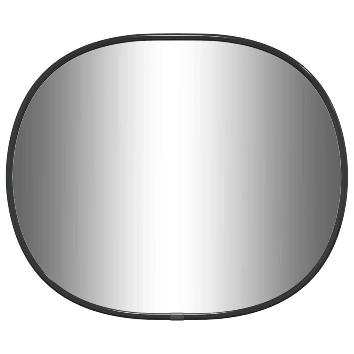 VIDAXL Miroir mural Noir 30x25 cm