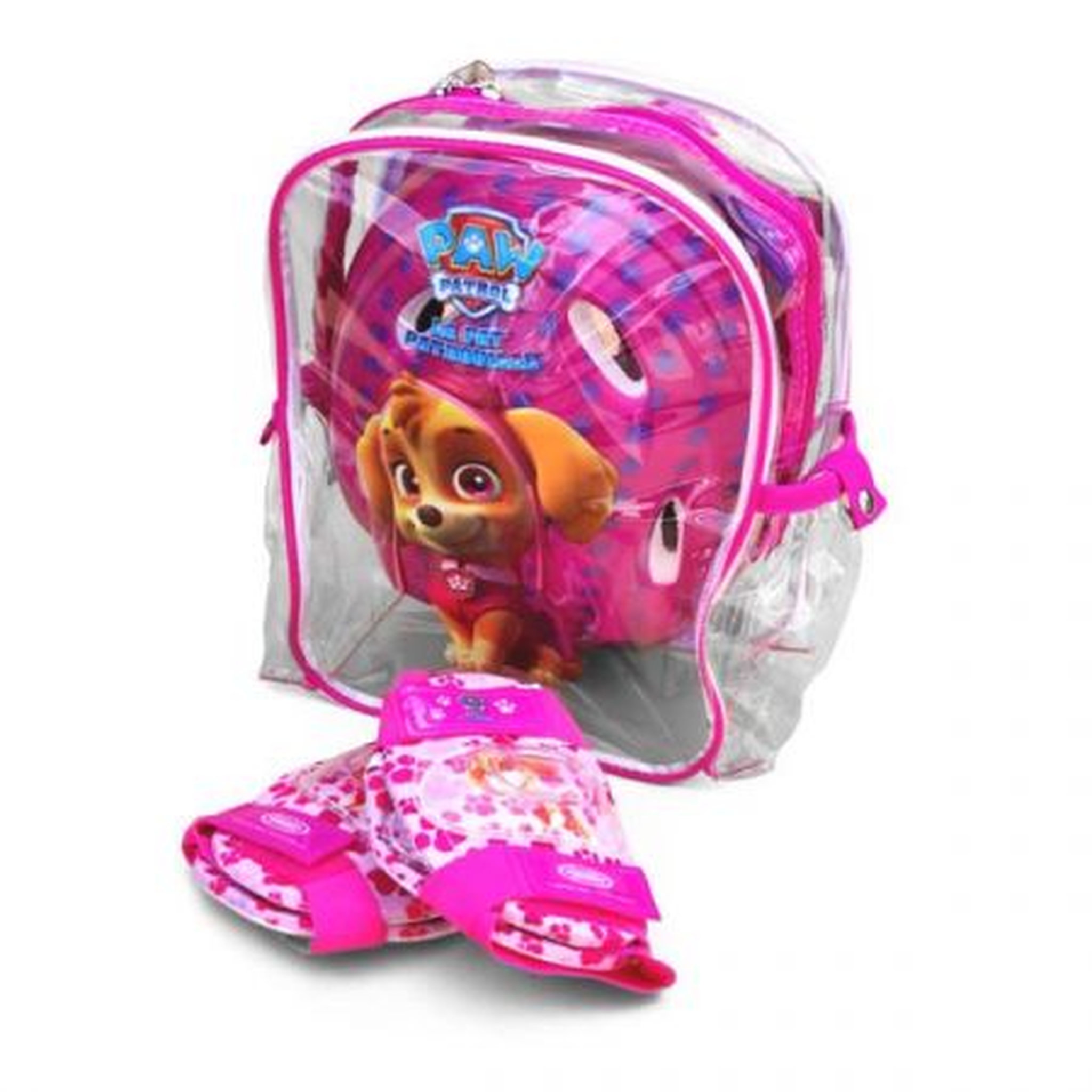 Set Protection Pat Patrouille - Casque + Genouillères + Coudières - Sac PVC - Dès 3 Ans - D'Arpèje