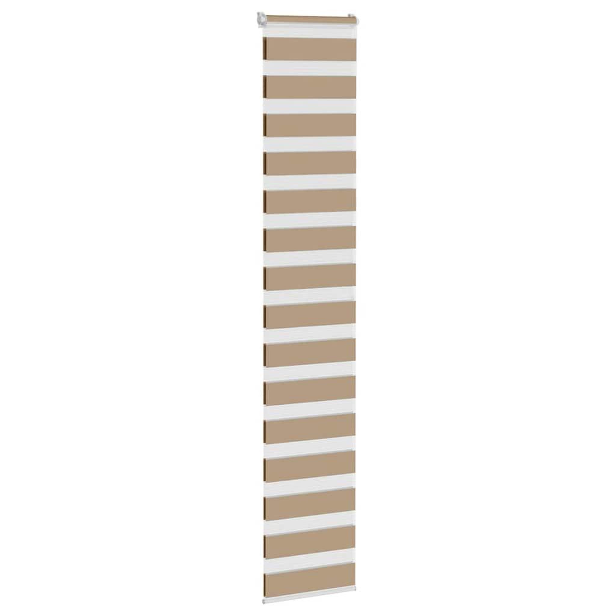 Voir la diapositive 3 : VIDAXL Store zebre marron sable largeur du tissu 40,9 cm polyester