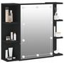 Voir la diapositive 6 : VIDAXL Armoire à miroir avec LED noir 70x16,5x60 cm