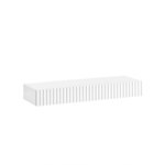 SOBUY SoBuy - Étagère murale avec un tiroir - Blanc - 60x20x8cm - Minimaliste - FHK38-W