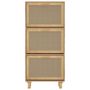 Voir la diapositive 5 : VIDAXL Armoire a chaussures Marron 52x25x115cm Bois d'ingenierie/rotin