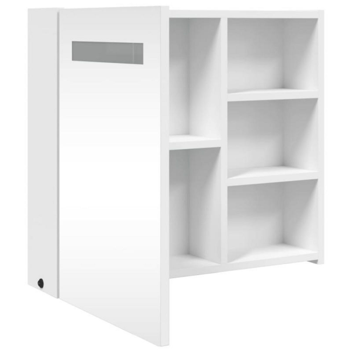 VIDAXL Armoire de salle de bain à miroir avec LED blanc 60x13x52 cm