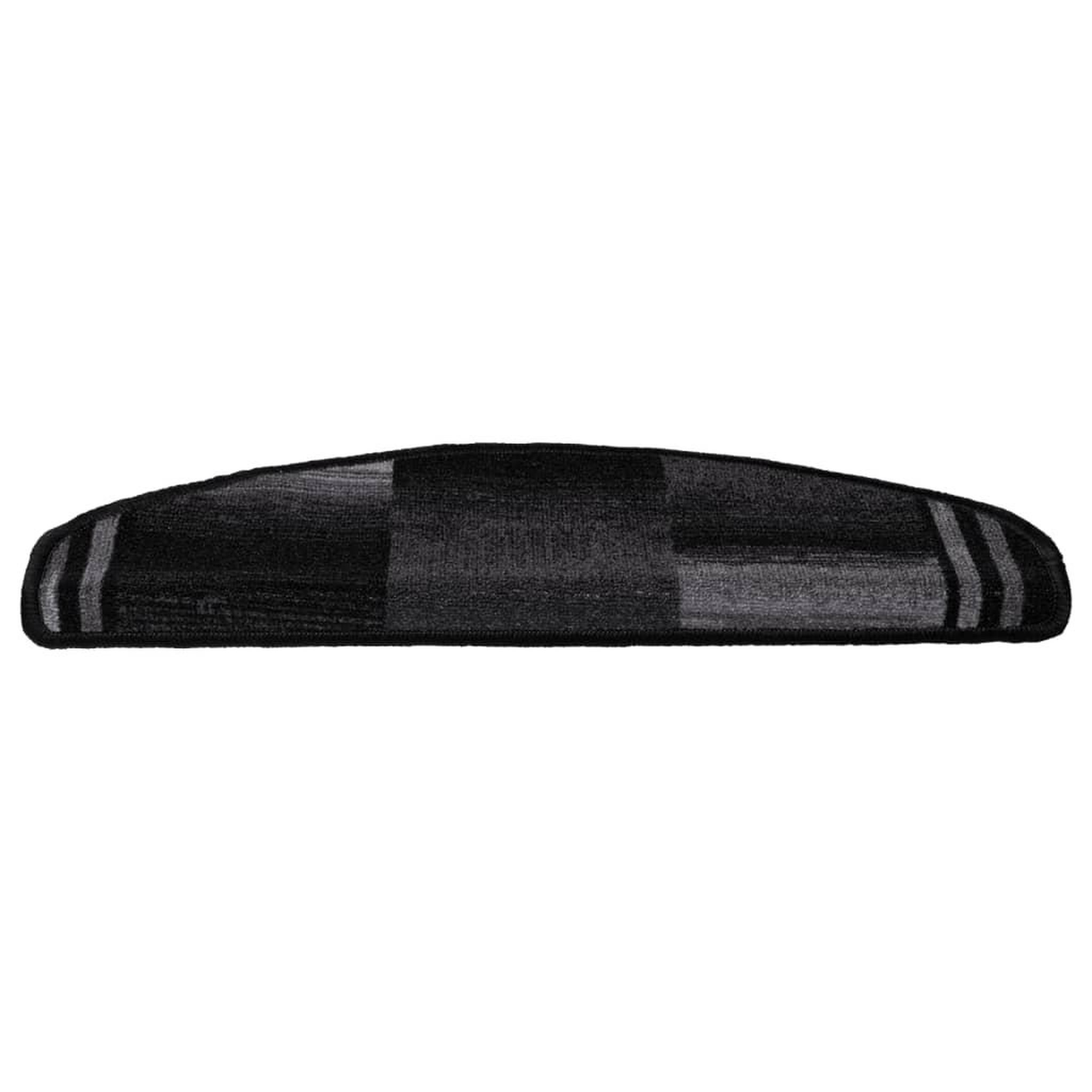 Voir la diapositive 4 : VIDAXL Tapis d'escalier autoadhesifs 5 pcs 65x21x4 cm Noir et gris