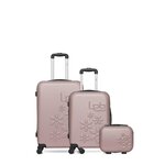 LES P'TITES BOMBES LPB Lot de 3 - Valises weekend, cabine et vanity ELEONOR. Coloris disponibles : Gris, Bleu