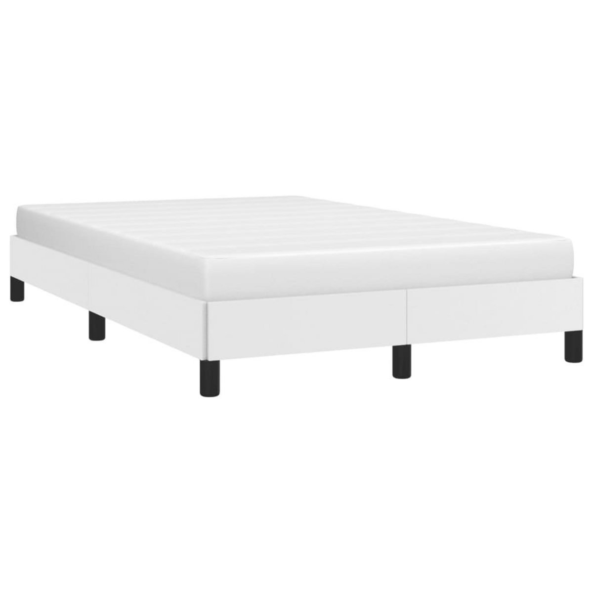 VIDAXL Cadre de lit sans matelas blanc 120x190 cm similicuir