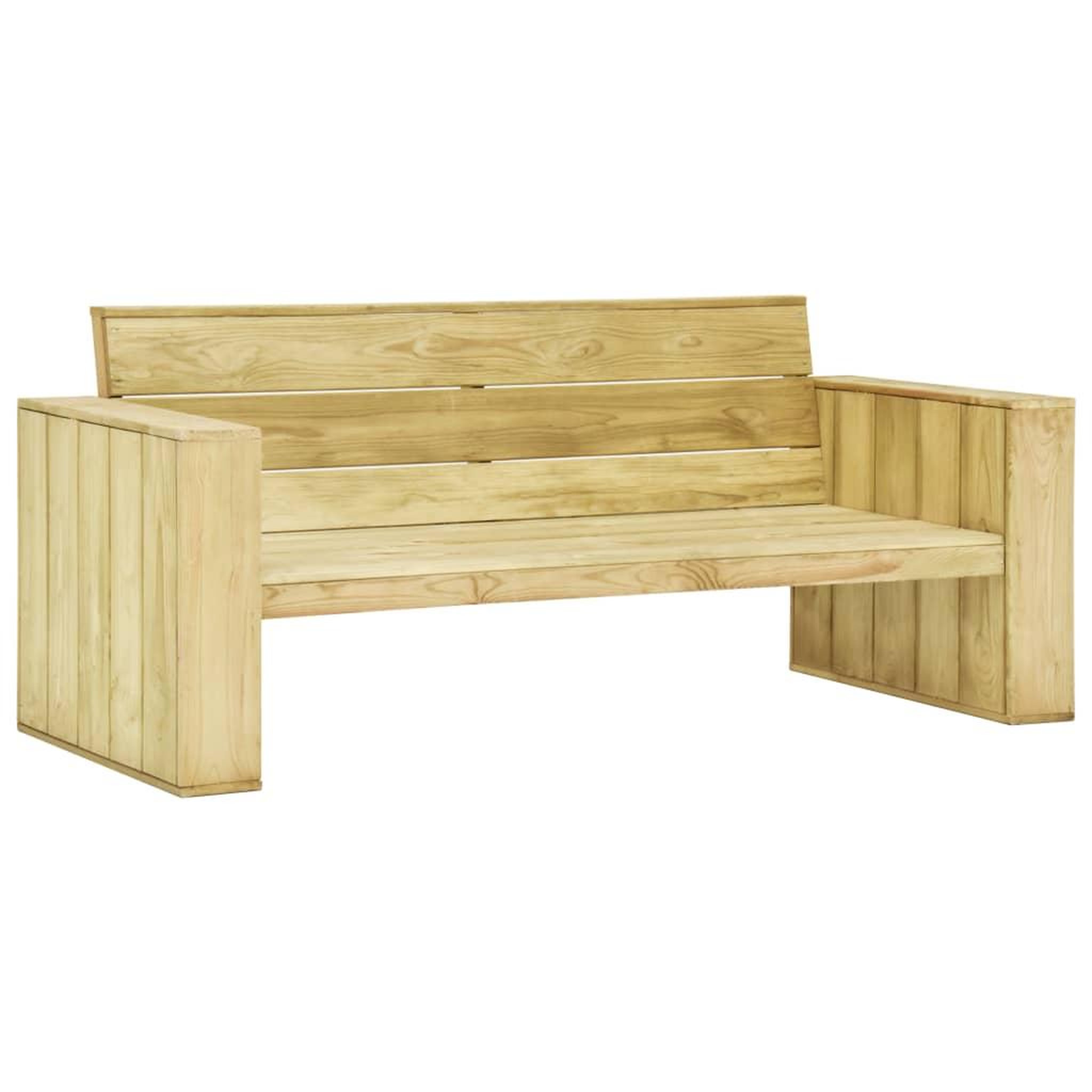 Voir la diapositive 3 : VIDAXL Salon de jardin 3 pcs Bois de pin impregne
