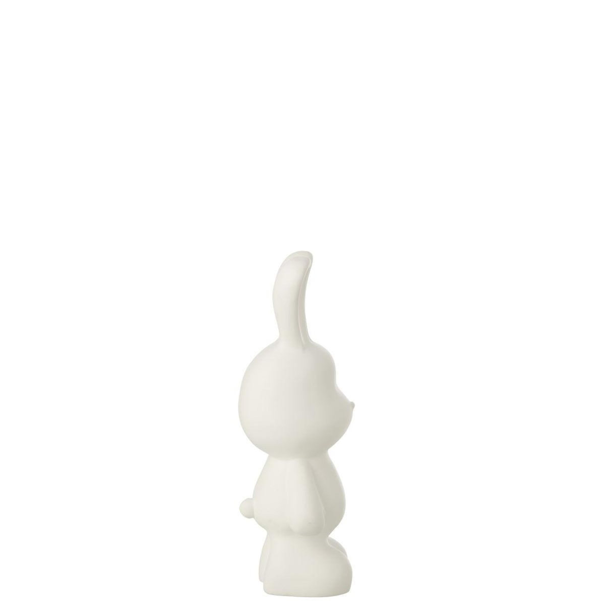 Paris Prix Statuette Lapin en Résine  Eddy  36cm Blanc