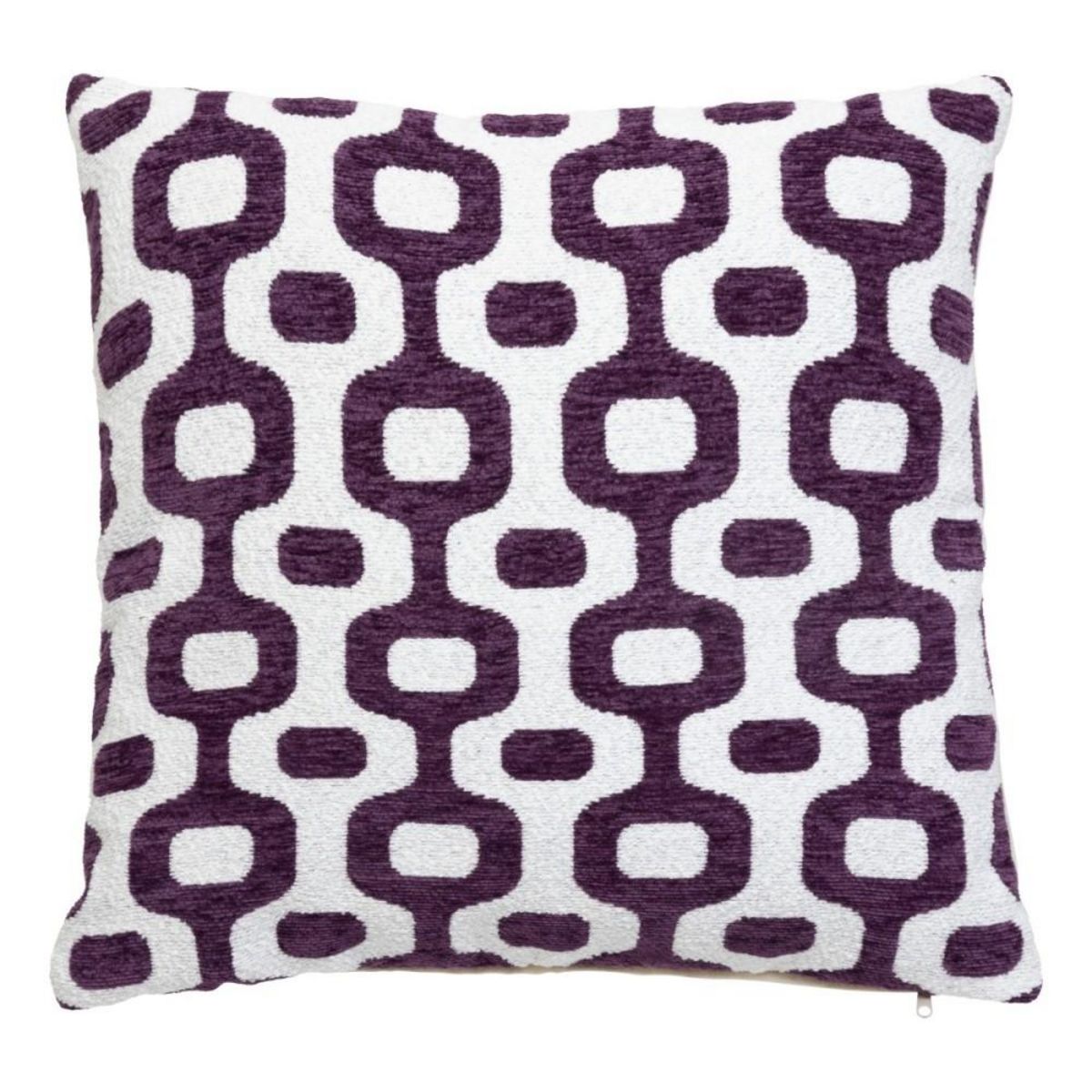 ATMOSPHERA Housse de coussin chenille 40x40 violet
