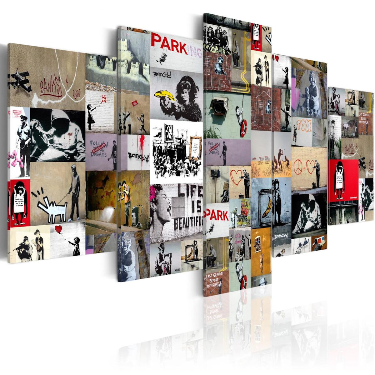 Paris Prix Tableau Imprimé  Art of Collage - Banksy IV
