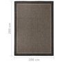 Voir la diapositive 6 : VIDAXL Tapis a tissage plat d'exterieur 200x280 cm Marron fonce