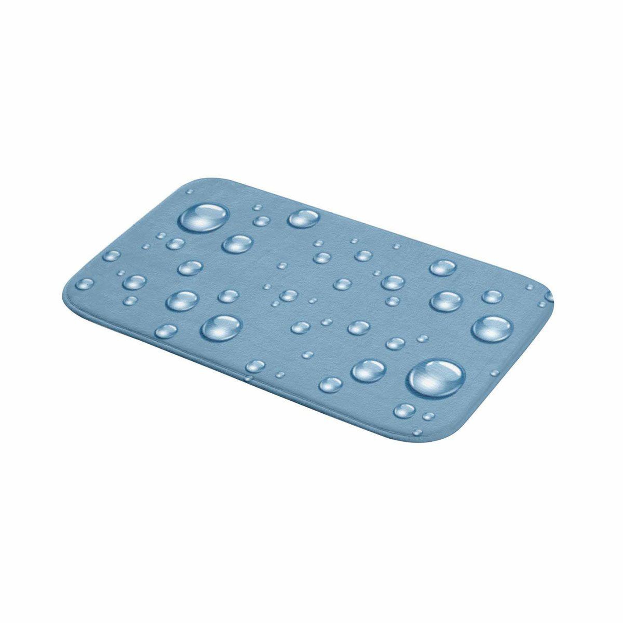 Voir la diapositive 4 : Douceur d'Intérieur Tapis de bain microfibre  bubble  45x75cm bleu