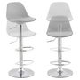 Voir la diapositive 6 : Paris Prix Tabouret de Bar  Queen  81-104cm Gris