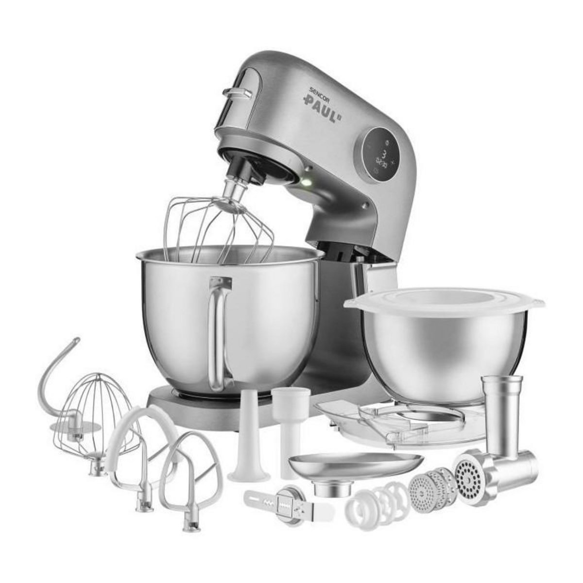 SENCO Robot pâtissier - SENCOR - STM 7740 PAUL 2 - 1500 W - Acier inoxydable