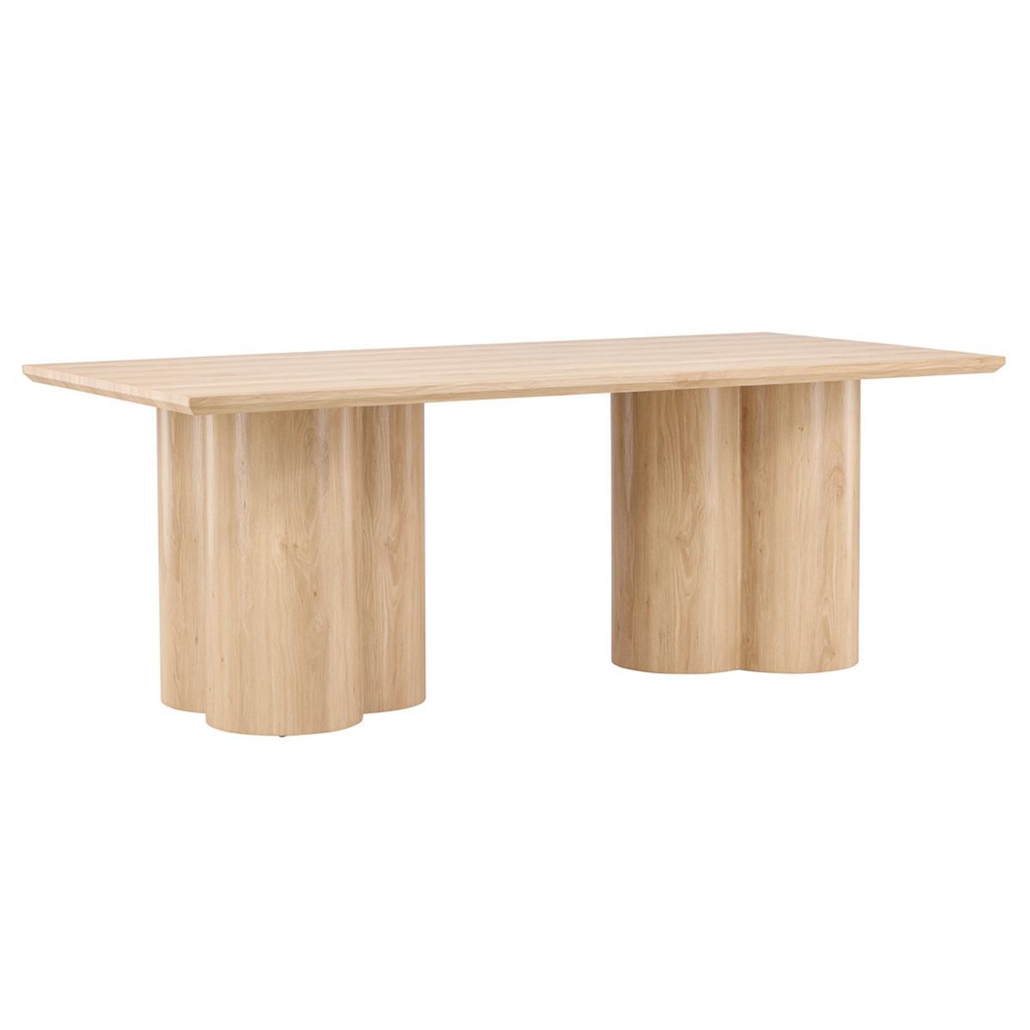 Voir la diapositive 5 : Paris Prix Ensemble table à manger & 6 chaises  olivia & agnes  210cm naturel & blanc