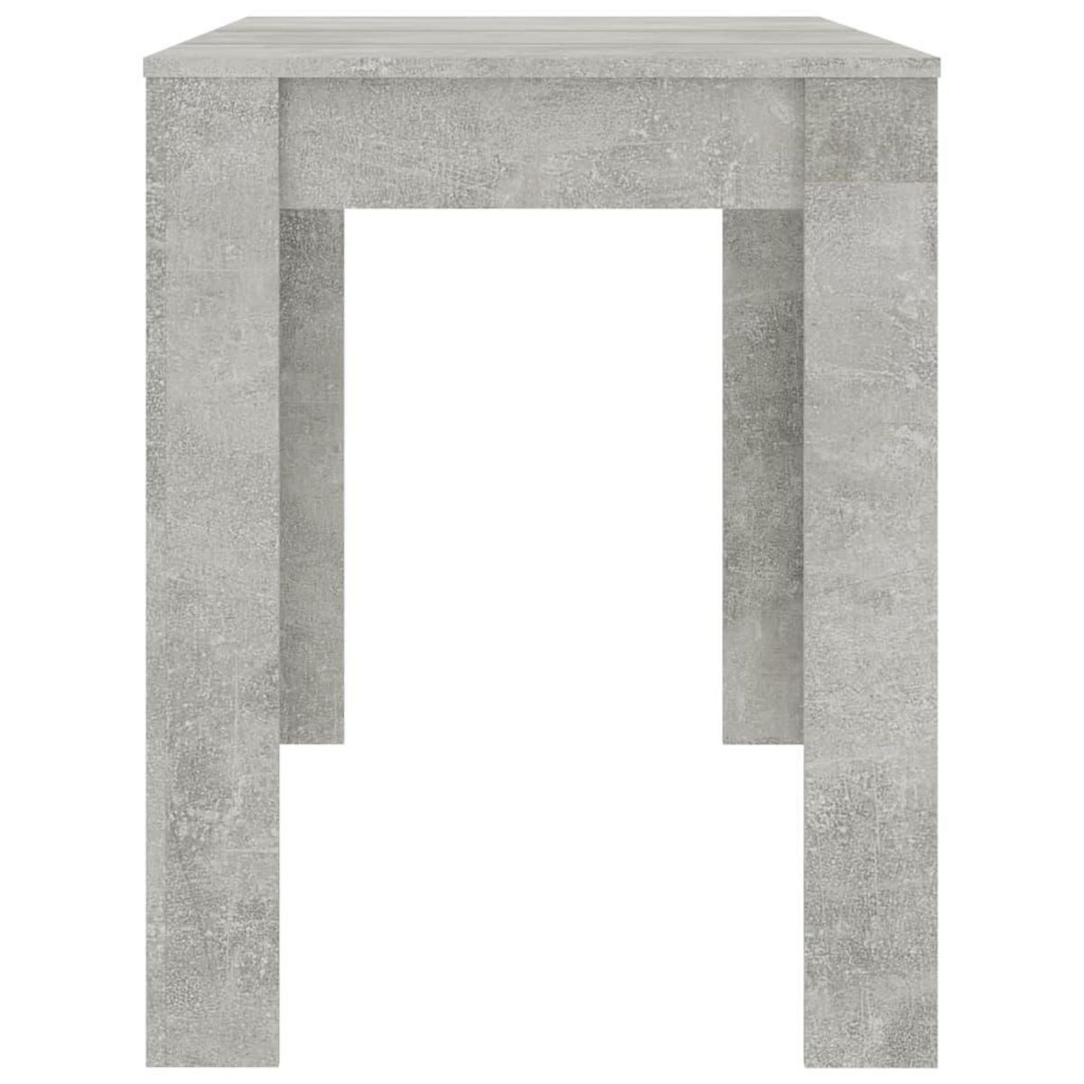 VIDAXL Table a manger Gris beton 120x60x76 cm Bois d'ingenierie