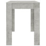 Voir la diapositive 5 : VIDAXL Table a manger Gris beton 120x60x76 cm Bois d'ingenierie