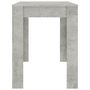 Voir la diapositive 5 : VIDAXL Table a manger Gris beton 120x60x76 cm Bois d'ingenierie