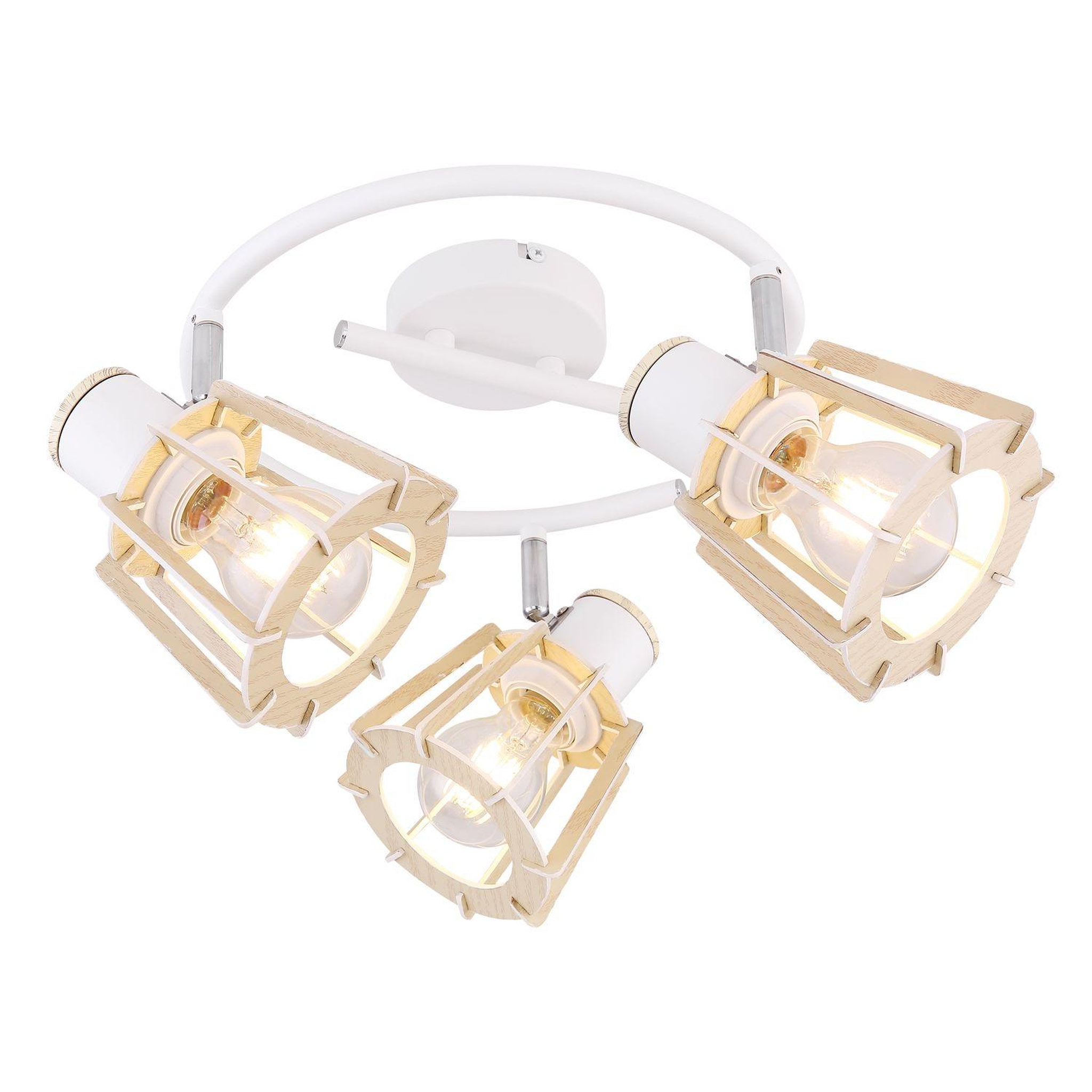 GLOBO Plafonnier spot rond design Blaha. Coloris disponibles : Blanc, Gris