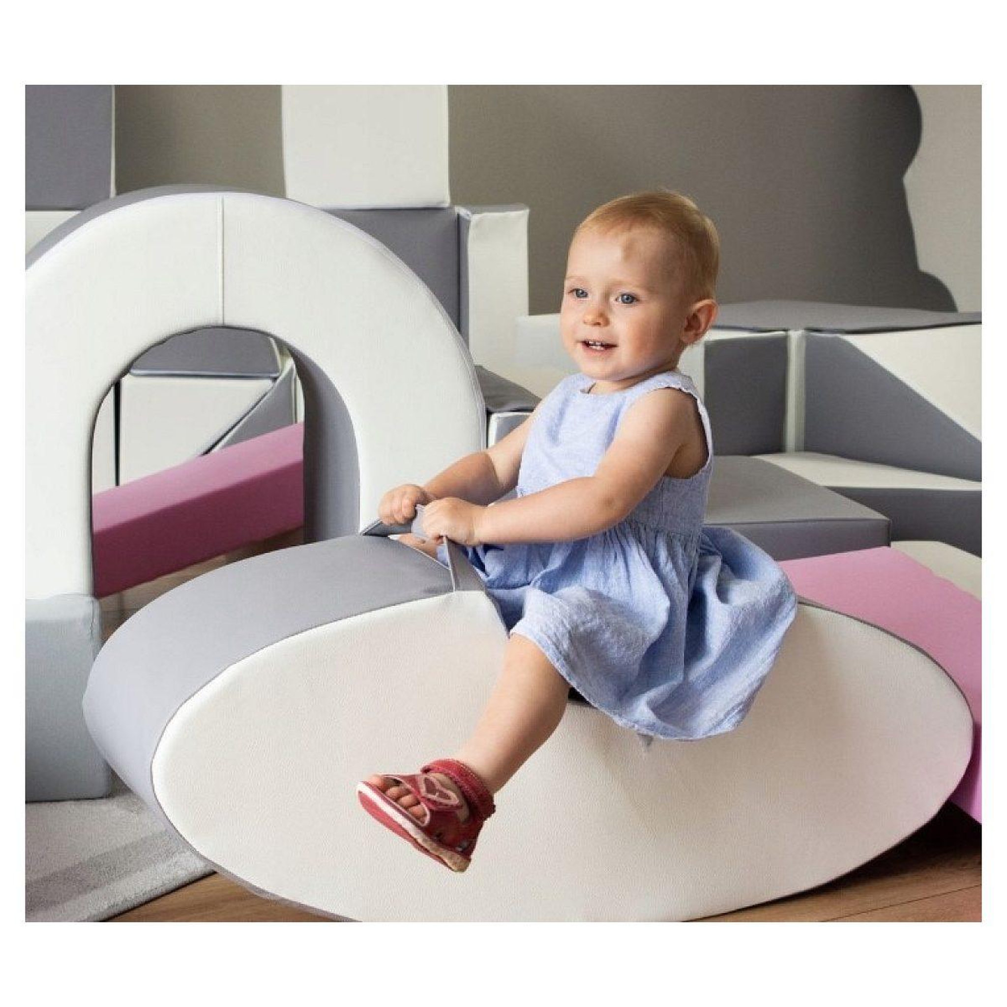 Voir la diapositive 3 : VELINDA Coussin rocker - couleur blanc lilas