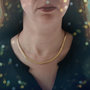 Voir la diapositive 2 : L'ATELIER D'AZUR Collier Femme Maille Anglaise - Or Jaune