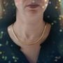 Voir la diapositive 2 : L'ATELIER D'AZUR Collier Femme Maille Anglaise - Or Jaune