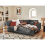 Voir la diapositive 2 : LISA DESIGN Rune - canapé d'angle gauche - 4 places - avec pouf d'appoint - en tissu bouclette