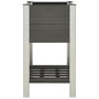 Voir la diapositive 3 : VIDAXL Lit sureleve de jardin avec etagere 75x50x90 cm WPC Gris
