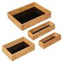 Voir la diapositive 2 : FIVE Organiseur  Blackbamboo  39cm Naturel