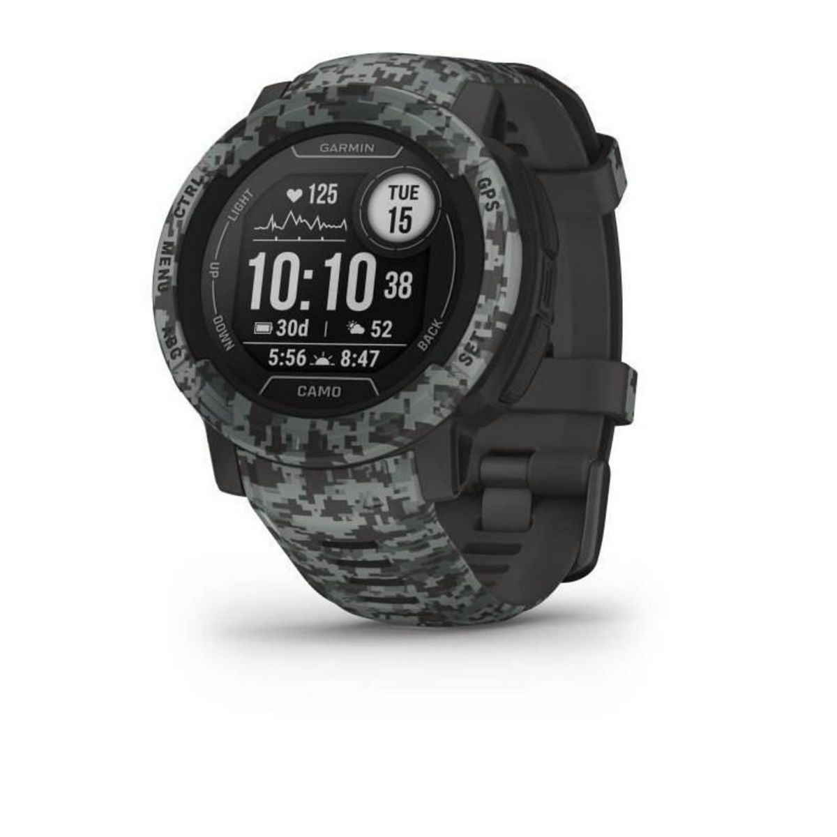 GARMIN Montre connectee - GARMIN - Instinct 2 - Camo Edition - Graphite Camo