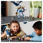 LEGO Ninjago 71785 Robot Titan de Jay, Grand Ensemble de Figurines, Jouet pour Enfants, Garçons et Filles avec 5 Minifigurines et Arbalète