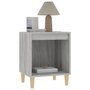 Voir la diapositive 4 : VIDAXL Table de chevet Sonoma gris 40x35x50 cm