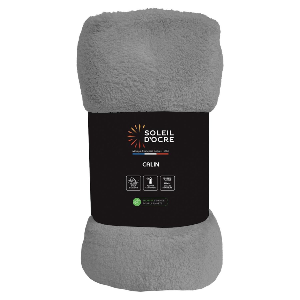 SOLEIL D'OCRE Couverture, Plaid en flanelle CALIN par Soleil d'Ocre