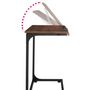 Voir la diapositive 4 : tectake Table d'appoint style industriel Bois foncé industriel, rustique