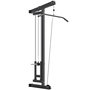 Voir la diapositive 1 : HOMCOM Lat pulldown machine poulie haute et basse - home lat machine murale - charge par disques
