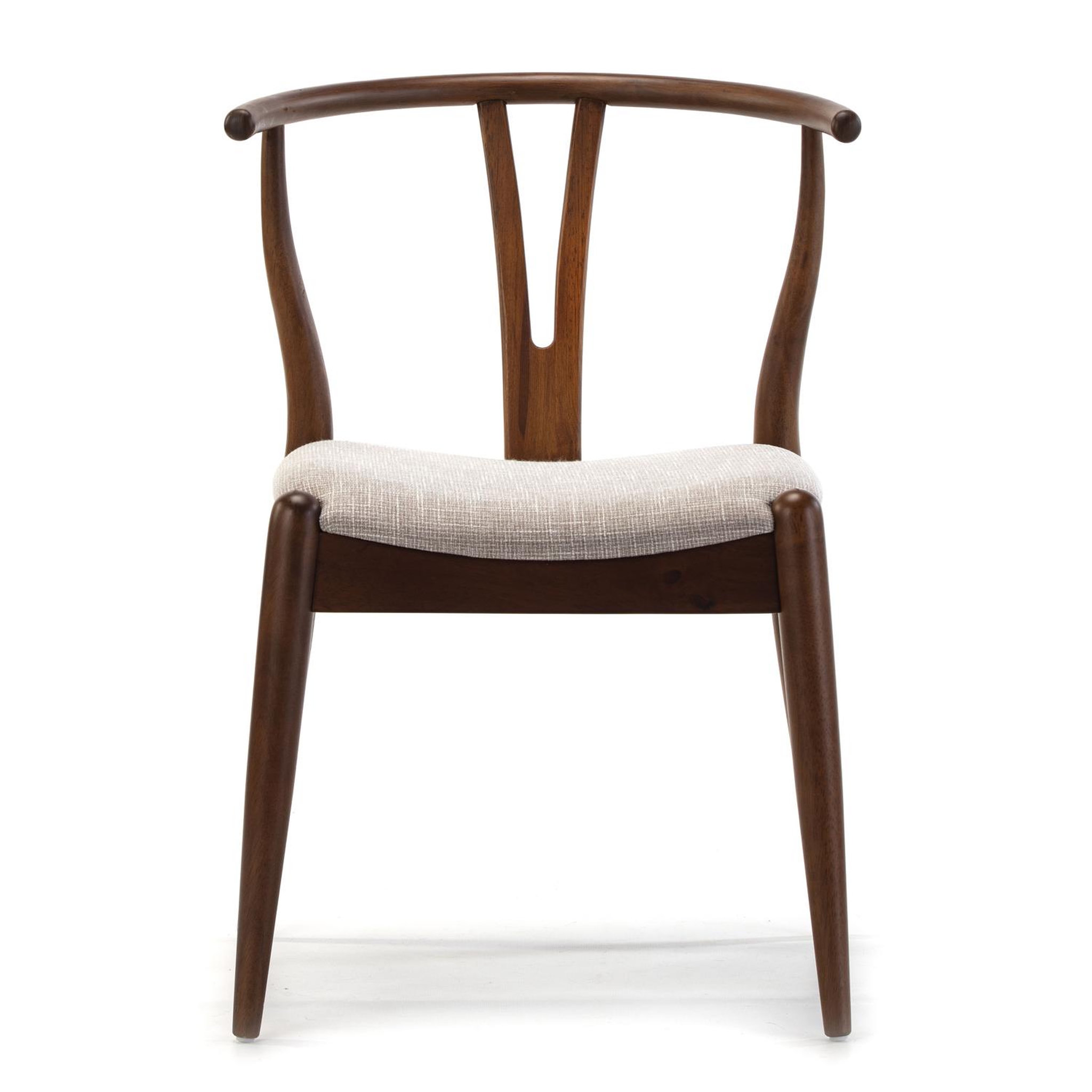 Voir la diapositive 2 : VS VENTA-STOCK Pack 2 chaises Rustic, Couleur Noyer, Bois Massif, 55 cm x 54,5 cm x 76 cm